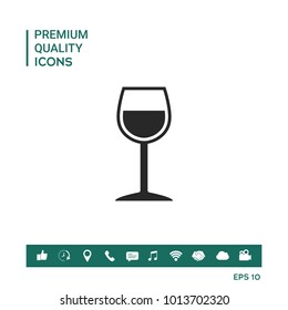 Wineglass symbol icon