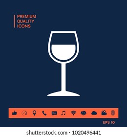 Wineglass symbol icon Wineglass symbol icon