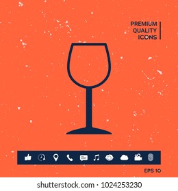 Wineglass symbol icon