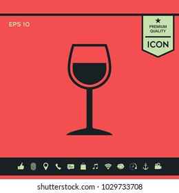Wineglass symbol icon