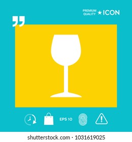 Wineglass symbol icon
