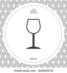 Wineglass symbol icon