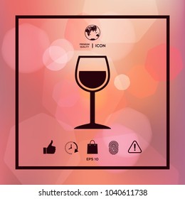 Wineglass symbol icon