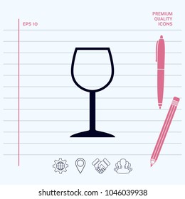Wineglass symbol icon