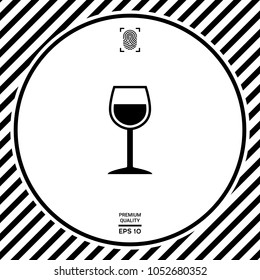 Wineglass symbol icon