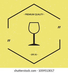 Wineglass symbol icon