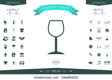 Wineglass symbol icon