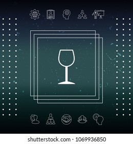 Wineglass symbol icon