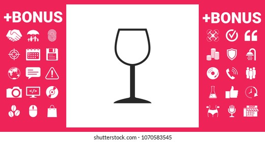 Wineglass symbol icon