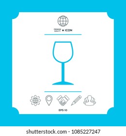 Wineglass symbol icon