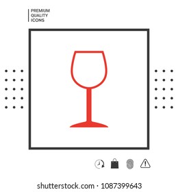 Wineglass symbol icon
