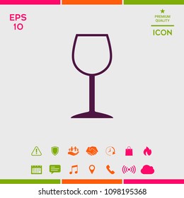 Wineglass symbol icon