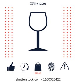Wineglass symbol icon