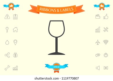 Wineglass symbol icon