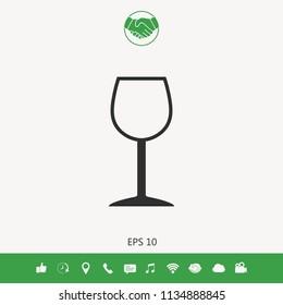Wineglass symbol icon