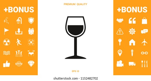 Wineglass symbol icon