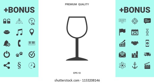 Wineglass symbol icon