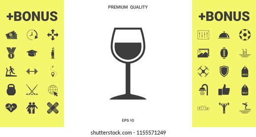 Wineglass symbol icon