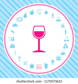Wineglass symbol icon
