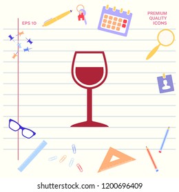 Wineglass symbol icon