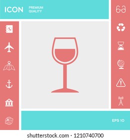 Wineglass symbol icon