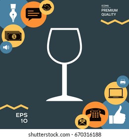 Wineglass symbol icon