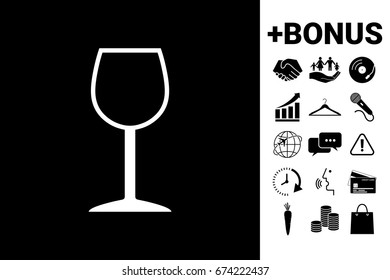 Wineglass symbol icon