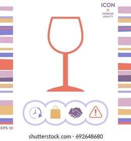 Wineglass symbol icon