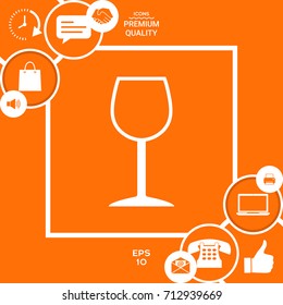 Wineglass symbol icon
