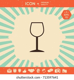 Wineglass symbol icon