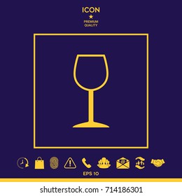 Wineglass symbol icon