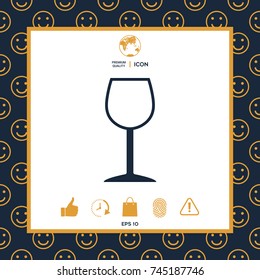 Wineglass symbol icon