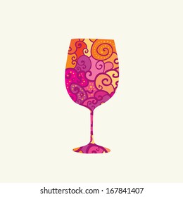 Wineglass vector