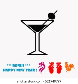 Wineglass vector icon