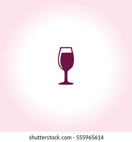 The wineglass Vector Icon.