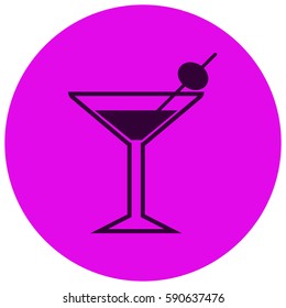 Wineglass vector  icon