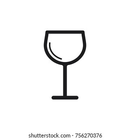 wineglass vector icon 