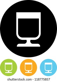 Wineglass - Vector icon isolated