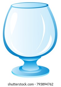Wineglass vector icon on white background