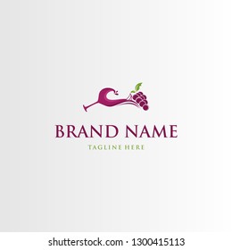 Wineglass Wave Ocean Abstract Creative Menu Bar Business Logo