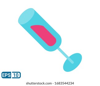 Wineglasses flat style icon. Single high quality symbol for web design or mobile app. Wineglasses signs for design logo, visit card, etc. EPS10