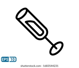 Icono de estilo de línea Wineglasses. Símbolo único de alta calidad para diseño web o aplicación móvil. Paneles de lentes para el logotipo de diseño, tarjeta de visita, etc. EPS10