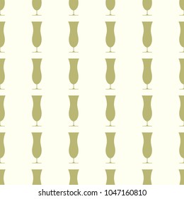 Wineglasses vector illustration on a seamless pattern background. Set of elements