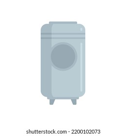 Icono de barril de invierno. Ilustración plana del icono del vector del barril del winemaker aislado en el fondo blanco