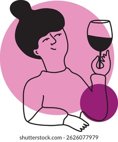 Winemaking. The process of making wine. Drawing, engraving, ink, line art, vector	
