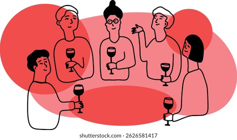 Winemaking. The process of making wine. Drawing, engraving, ink, line art, vector	
