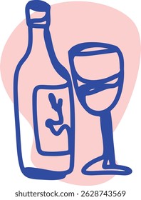 Winemaking. The process of making wine. Drawing, engraving, ink, line art, vector	