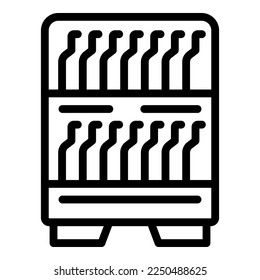 Winery bar icon outline vector. Drink food. Wine cellar