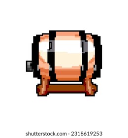 winery barrel wine game pixel art retro vector. bit winery barrel wine. old vintage illustration