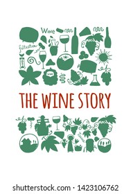 Winery concept, background for your design
